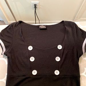 Rock Steady sailor shirt in black